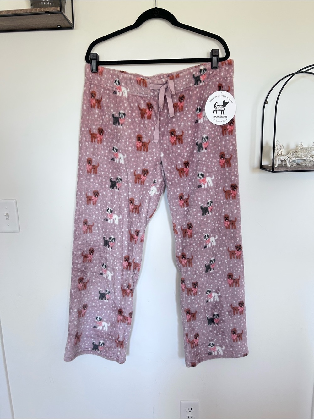 NWT Berkshire Blanket & Home Co Doggy Drawings Soft Pajama Pants Size XL